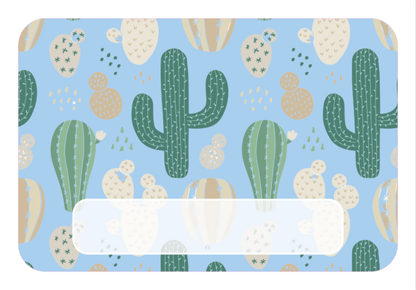 Naambordje Cactussen – Lichtblauw