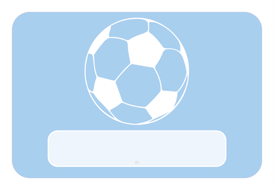 Naambordje – Voetbal | Blauw