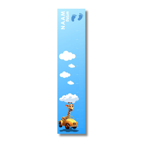 Groeimeter Giraf Blauw