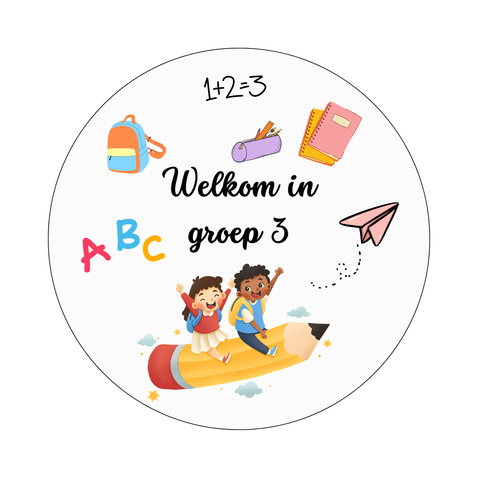 Muurcirkel School Witte Achtergrond