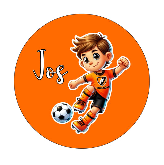 Muurcirkel Volendam FC Voetbal Oranje Achtergrond