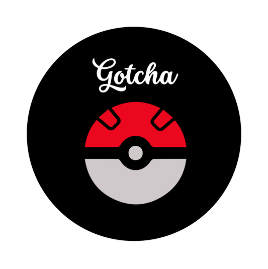 Muurcirkel Pokemon Zwarte Achtergrond