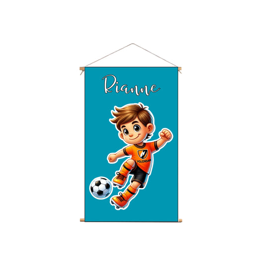Textielposter Volendam FC Voetbal Groene Achtergrond