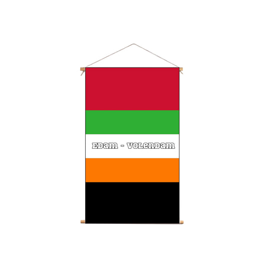 Textielposter Edam - Volendam Gekleurde Achtergrond