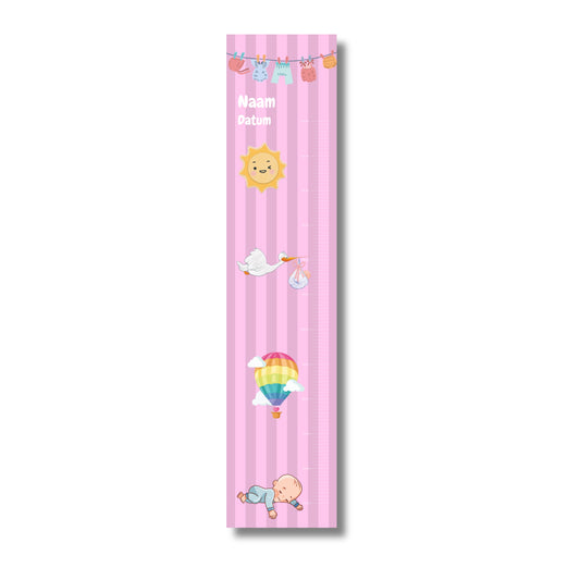 Groeimeter Pasgeboren Roze
