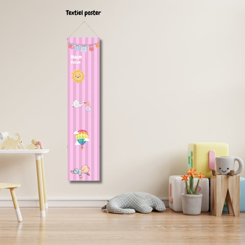 Groeimeter Pasgeboren Roze