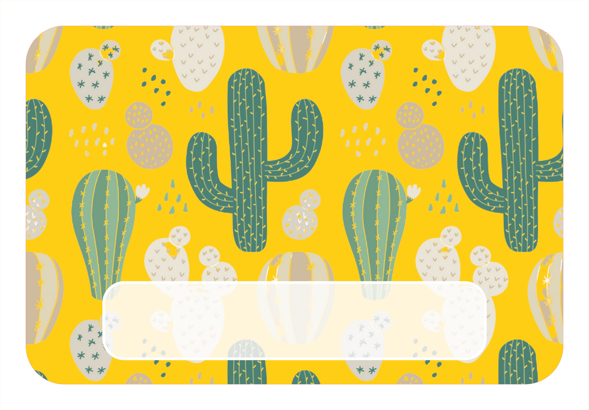 Naambordje Cactussen – Geel