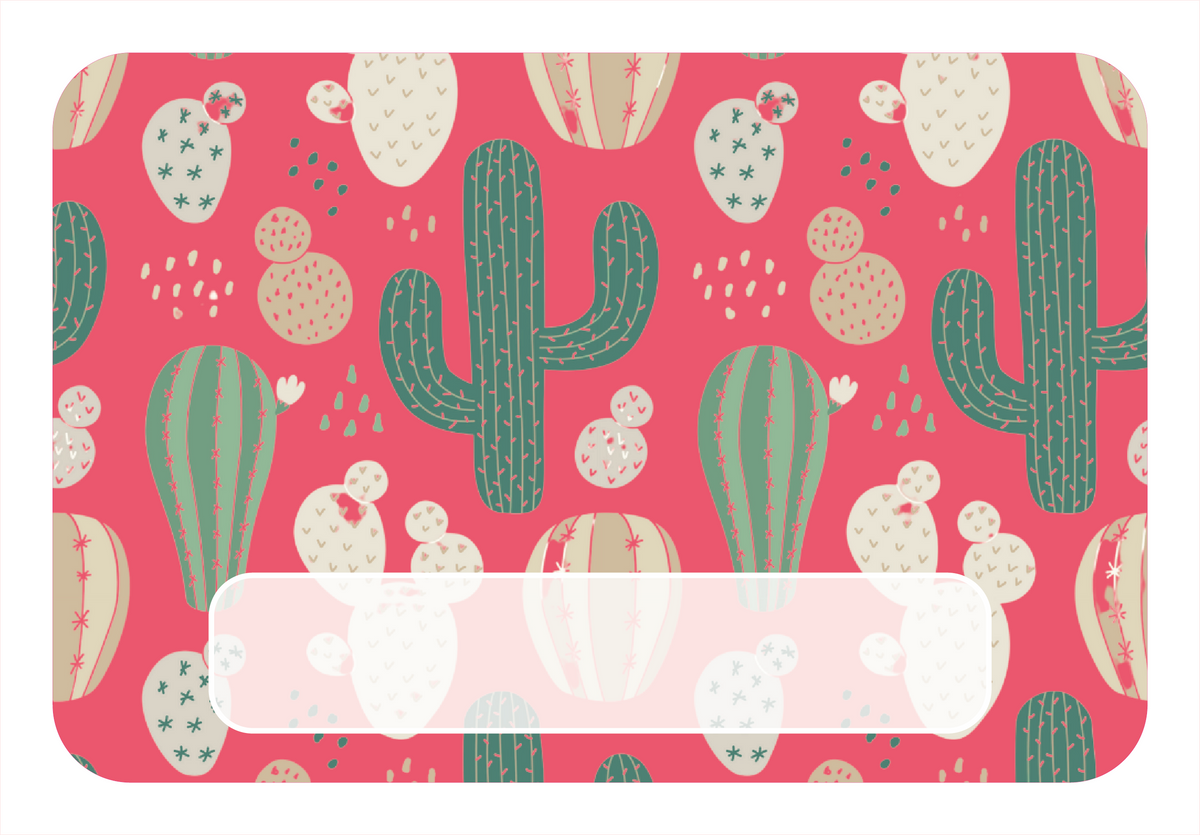 Naambordje Cactussen – Rood