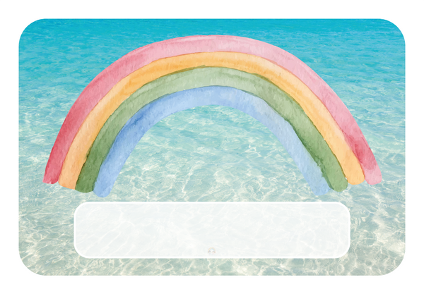 Naambordje Regenboog Pastel – Water