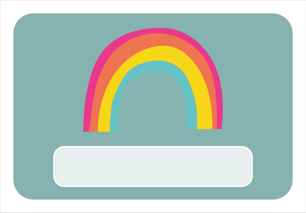 Naambordje Regenboog – Groen