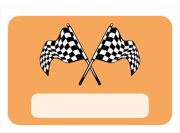 Naambordje Racevlaggen – Oranje