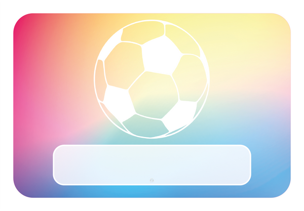 Naambordje Voetbal – Regenboog