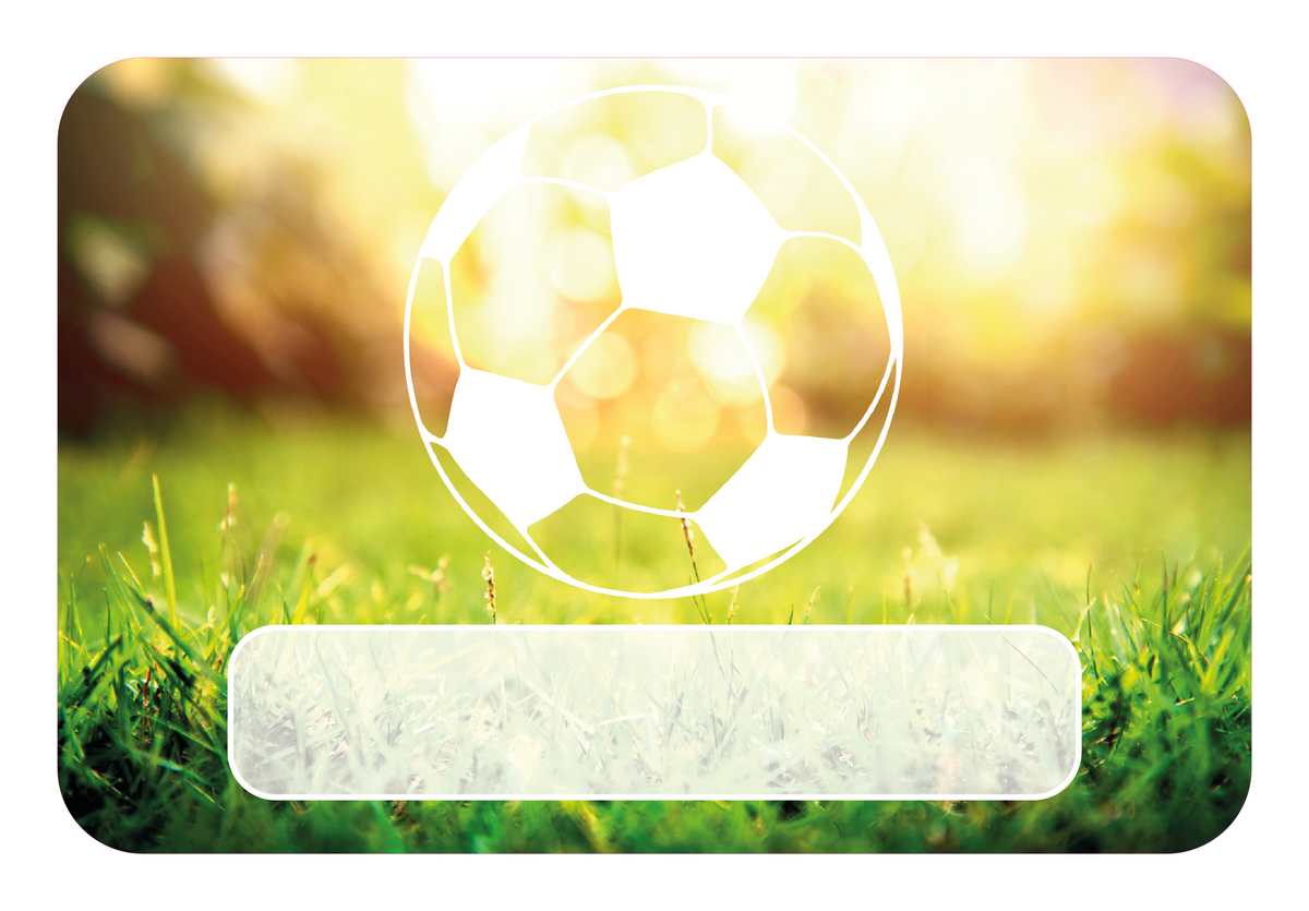 Naambordje – Voetbal | Grasveld