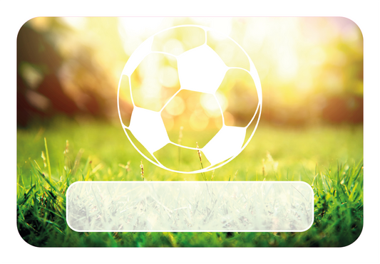 Naambordje – Voetbal | Grasveld