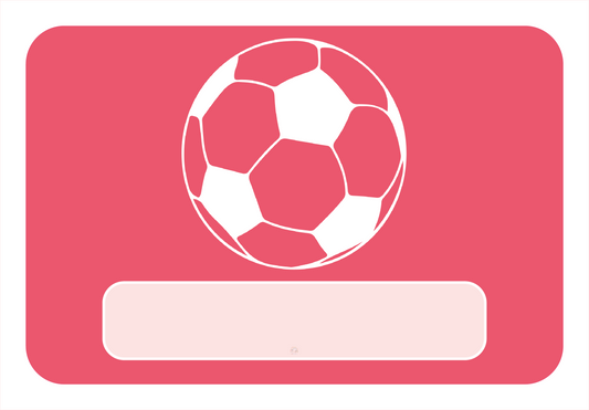 Naambordje – Voetbal | Rood