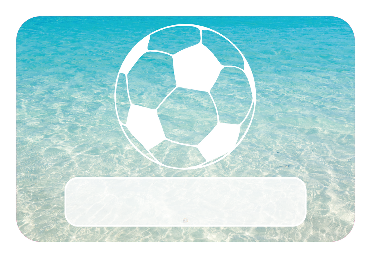 Naambordje Voetbal – Water
