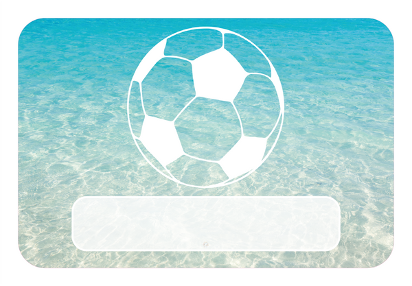 Naambordje Voetbal – Water