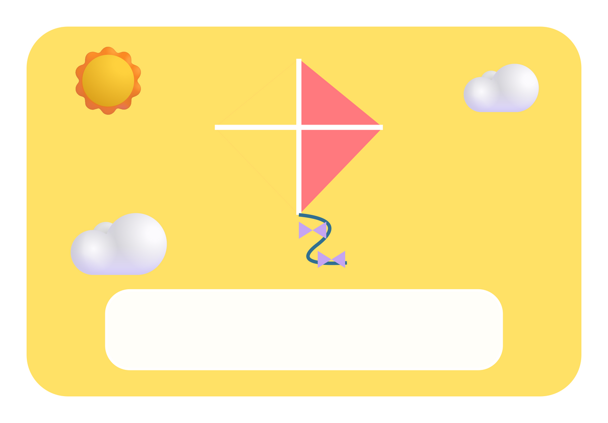Naambordje Vlieger & Zomerbries — lege naamvlak
