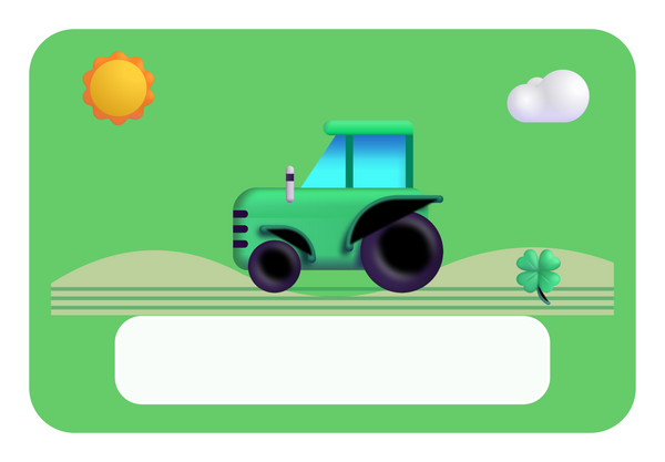 Naambordje Tractor & Akkerstrepen