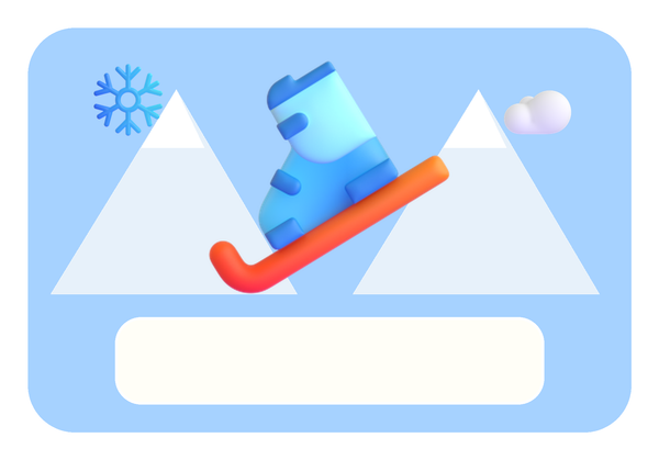 Naambordje Skiën & Sneeuwbergen